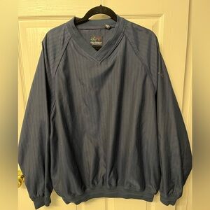 Greg Norman Collection Blue Pullover Windbreaker Golf Jacket Waterproof Large
